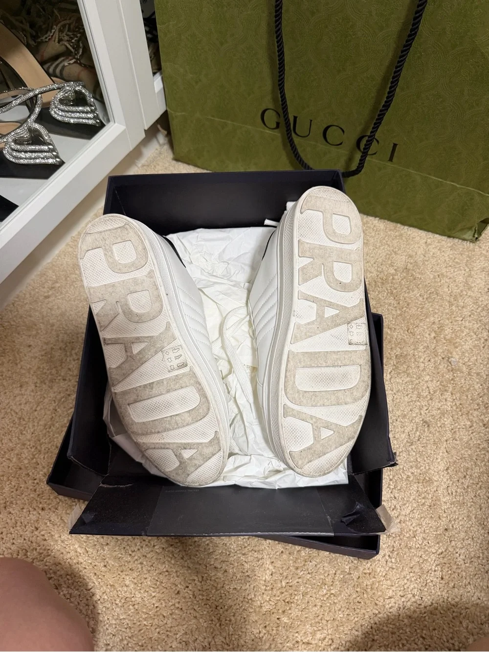 Prada platform shoes
